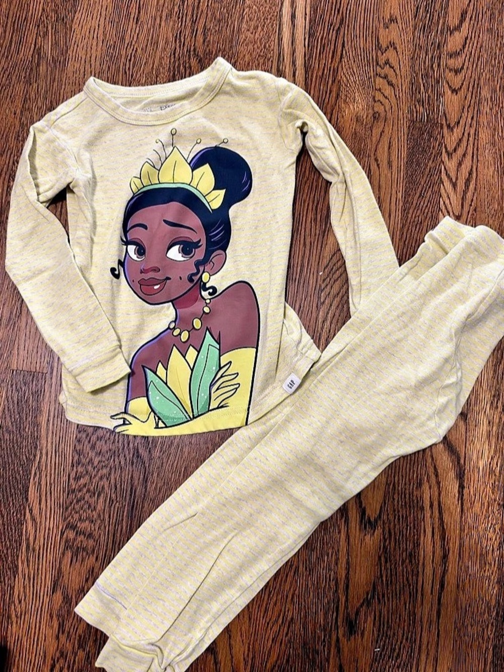 Baby Gap Disney Princess Tiana Pajama Set Size 4